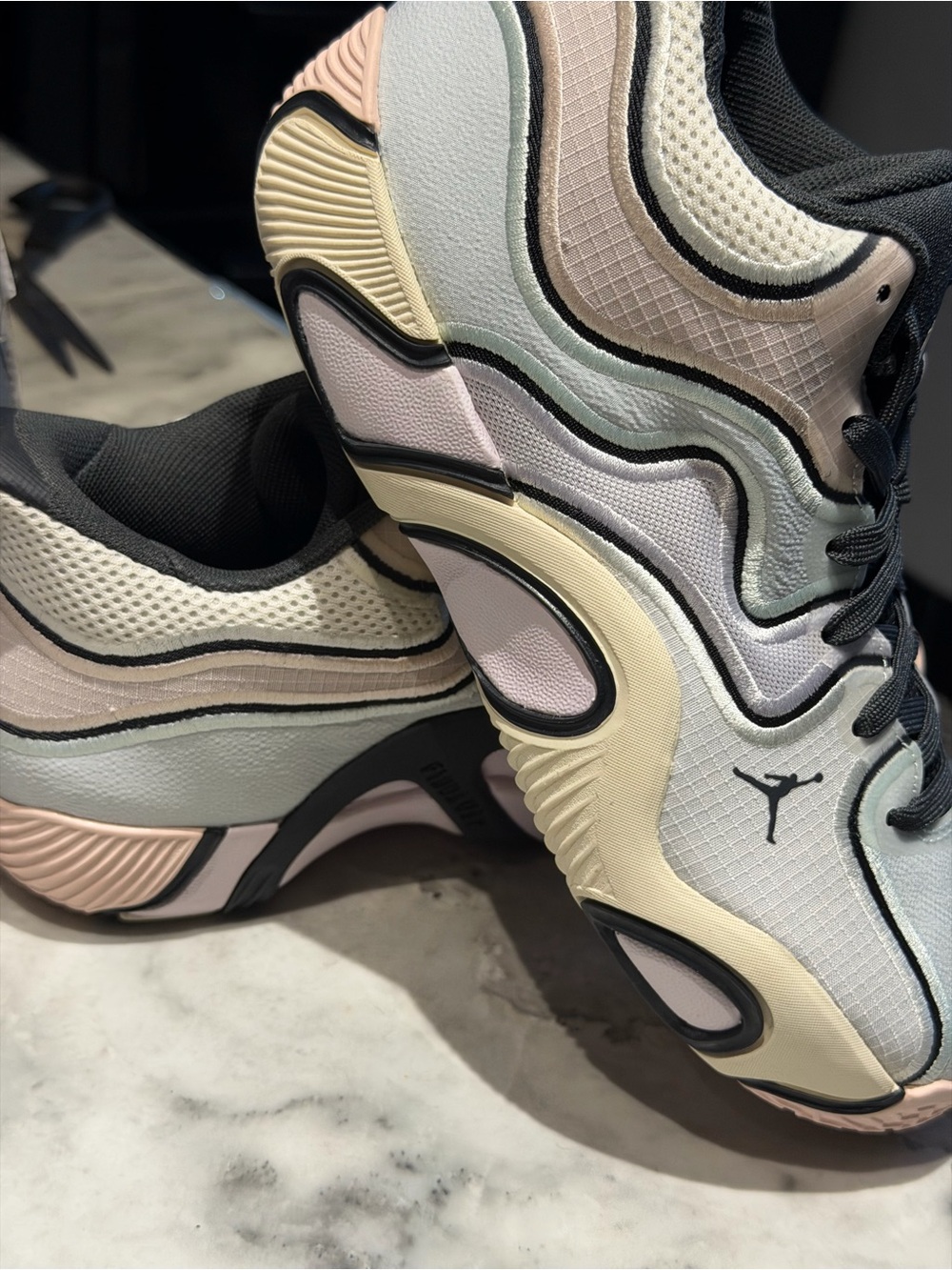 Jordan kids  Pastel Pink, Cream & Mint Sneakers